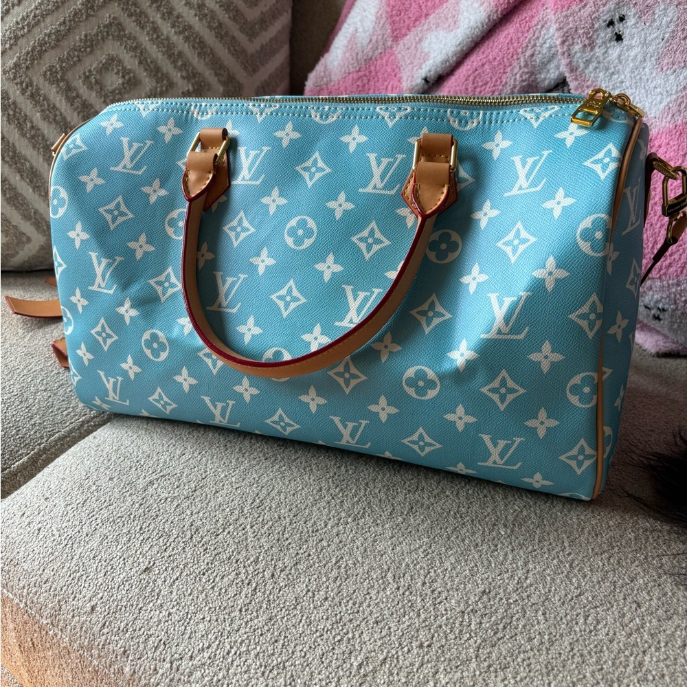 Fashion inspired speedy bag Tiffany blue Color